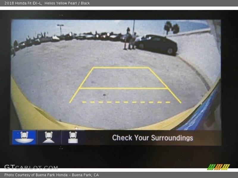 Helios Yellow Pearl / Black 2018 Honda Fit EX-L