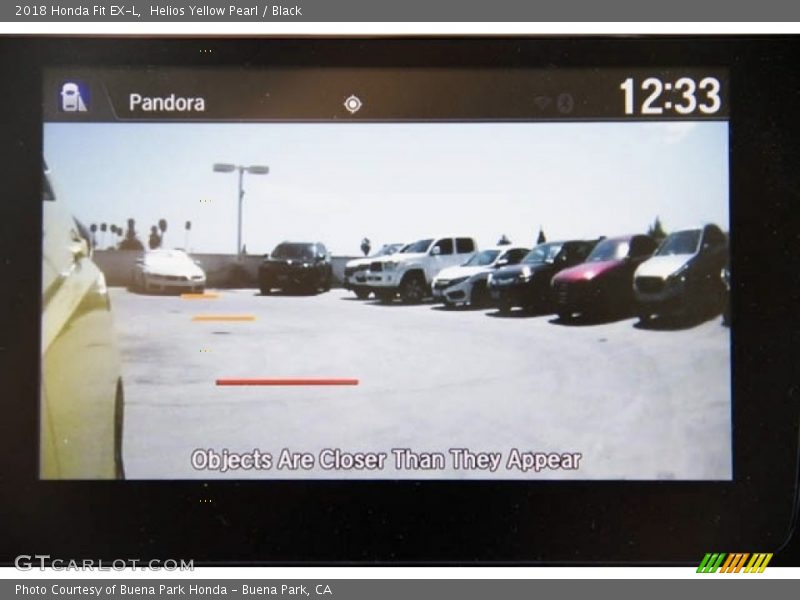 Helios Yellow Pearl / Black 2018 Honda Fit EX-L