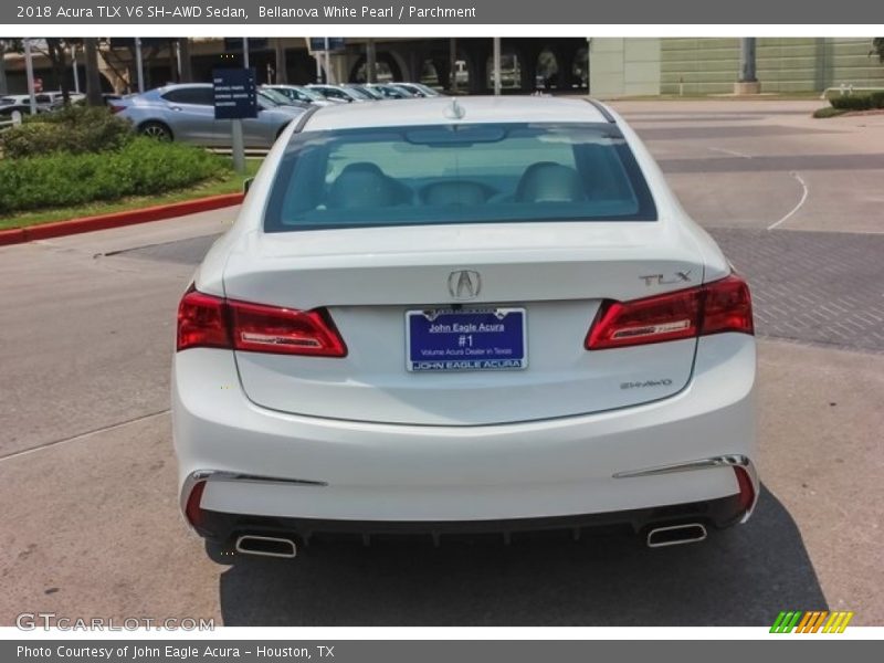 Bellanova White Pearl / Parchment 2018 Acura TLX V6 SH-AWD Sedan
