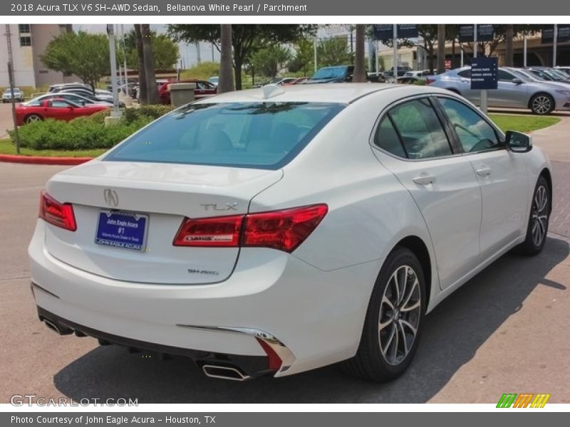 Bellanova White Pearl / Parchment 2018 Acura TLX V6 SH-AWD Sedan