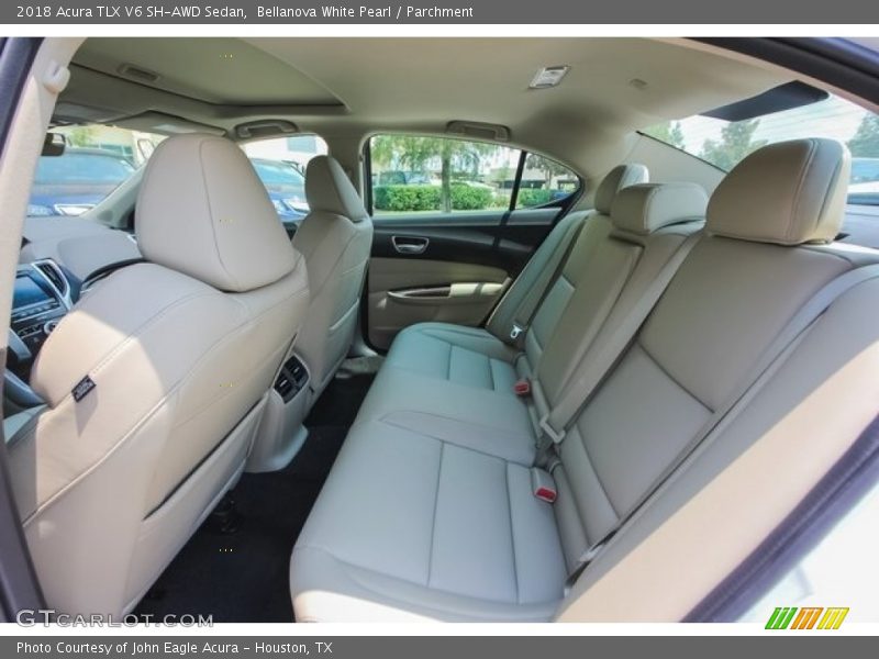 Bellanova White Pearl / Parchment 2018 Acura TLX V6 SH-AWD Sedan