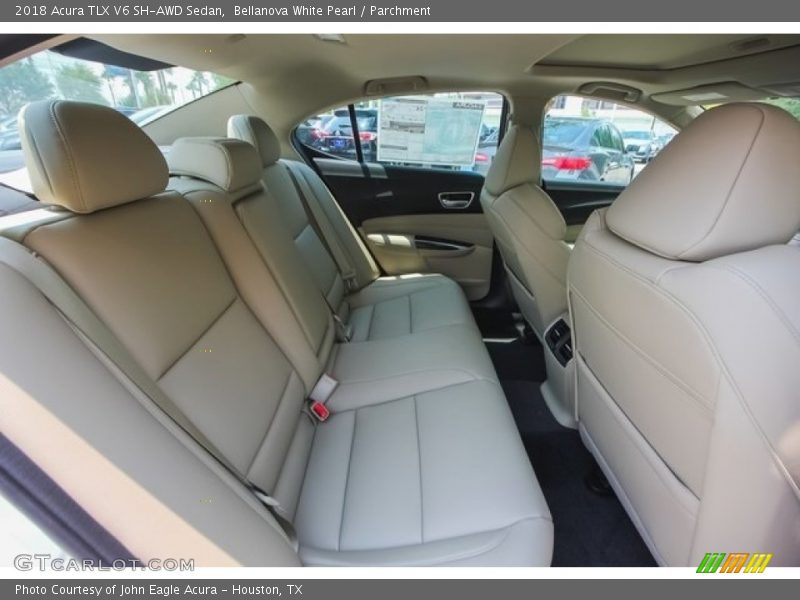 Bellanova White Pearl / Parchment 2018 Acura TLX V6 SH-AWD Sedan
