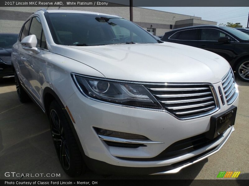 White Platinum / Ebony 2017 Lincoln MKC Reserve AWD