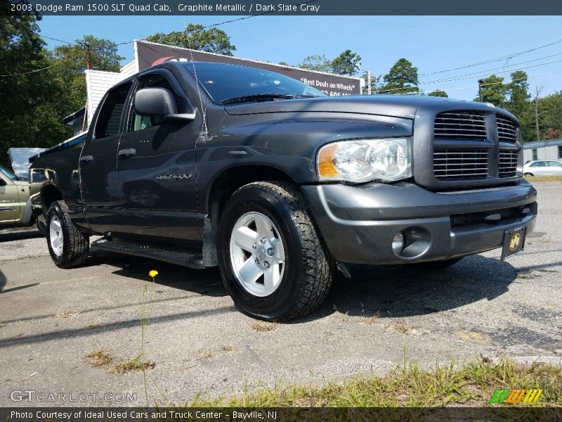 Graphite Metallic / Dark Slate Gray 2003 Dodge Ram 1500 SLT Quad Cab