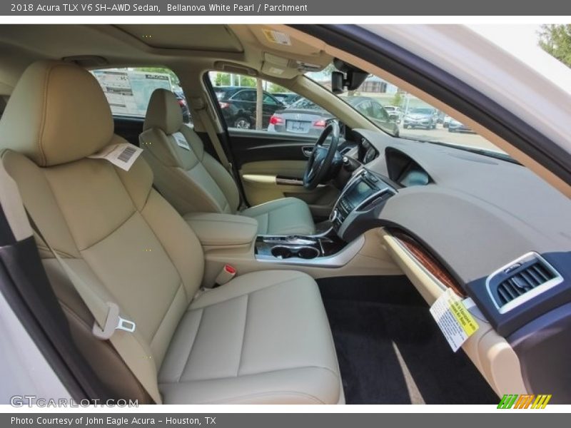 Bellanova White Pearl / Parchment 2018 Acura TLX V6 SH-AWD Sedan