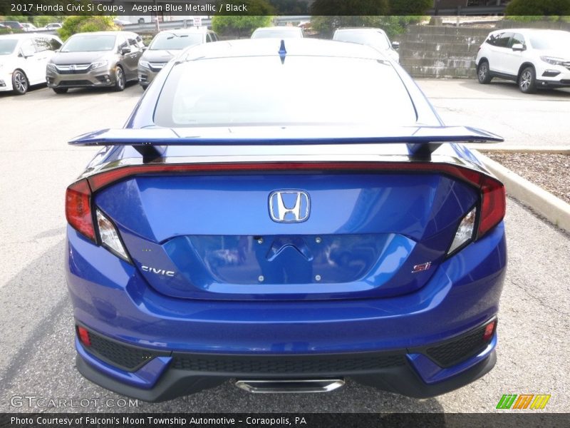 Aegean Blue Metallic / Black 2017 Honda Civic Si Coupe