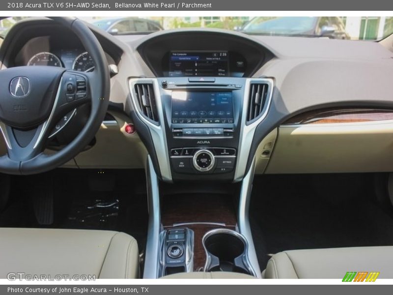Bellanova White Pearl / Parchment 2018 Acura TLX V6 SH-AWD Sedan