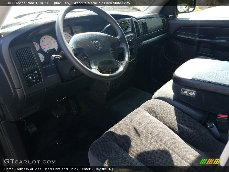 Graphite Metallic / Dark Slate Gray 2003 Dodge Ram 1500 SLT Quad Cab