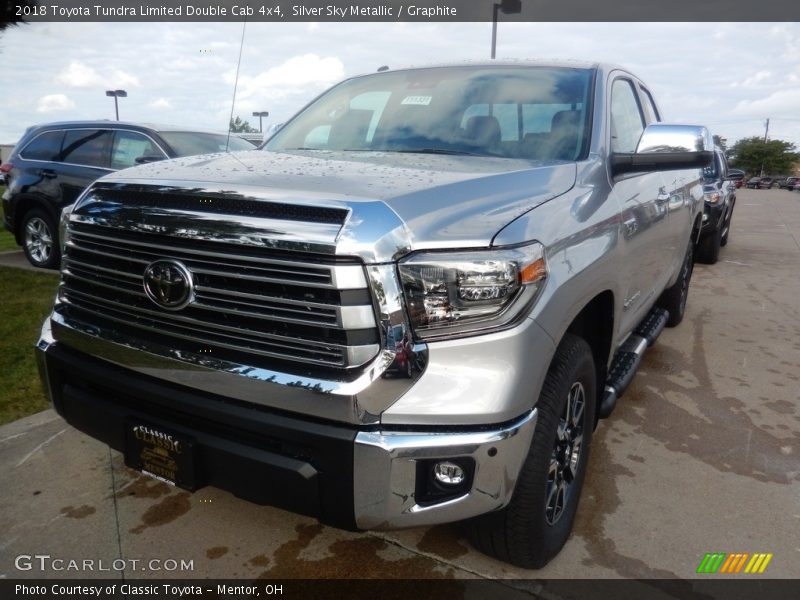 Silver Sky Metallic / Graphite 2018 Toyota Tundra Limited Double Cab 4x4