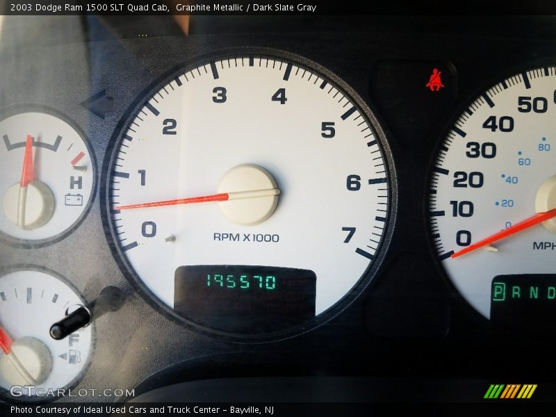 Graphite Metallic / Dark Slate Gray 2003 Dodge Ram 1500 SLT Quad Cab