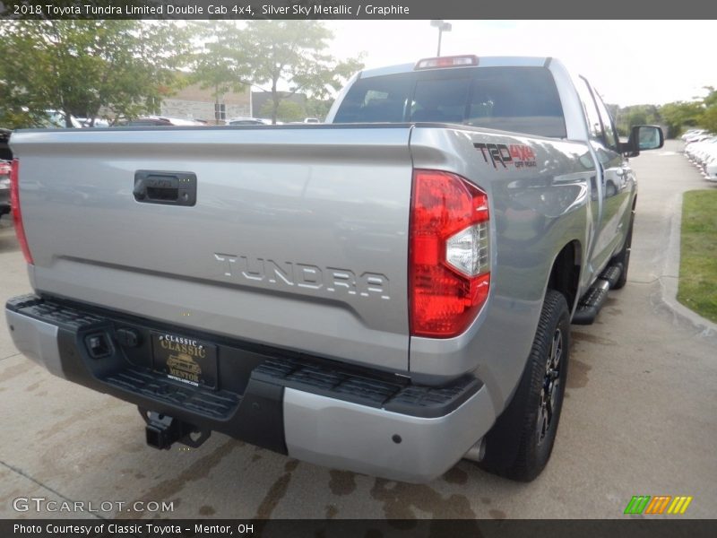 Silver Sky Metallic / Graphite 2018 Toyota Tundra Limited Double Cab 4x4
