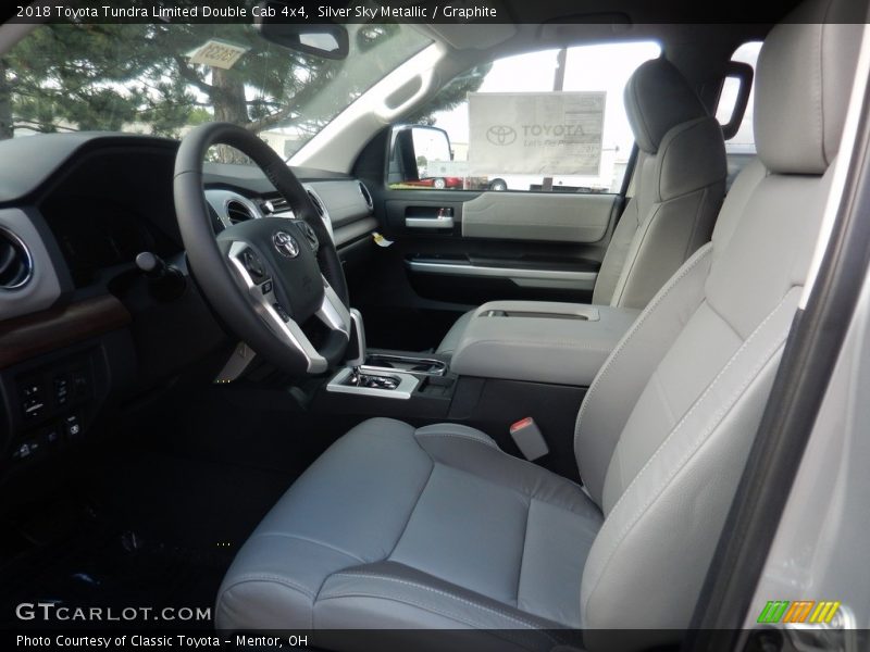 Silver Sky Metallic / Graphite 2018 Toyota Tundra Limited Double Cab 4x4