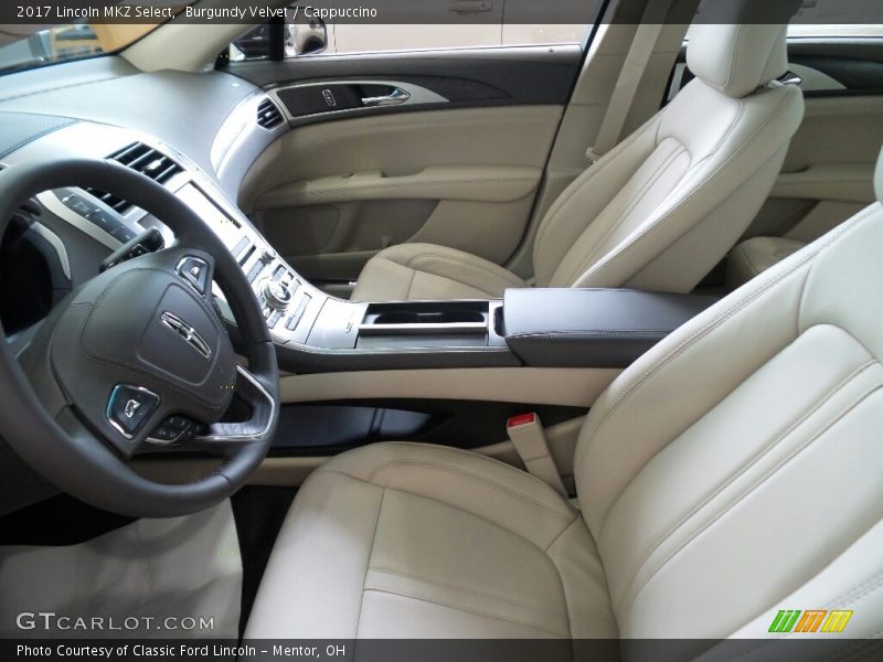 Front Seat of 2017 MKZ Select