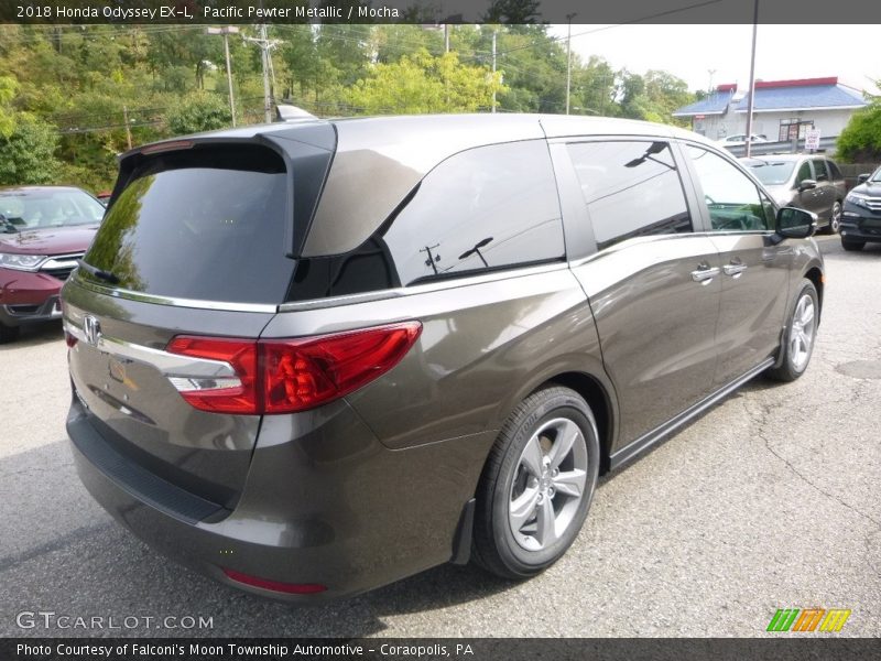 Pacific Pewter Metallic / Mocha 2018 Honda Odyssey EX-L