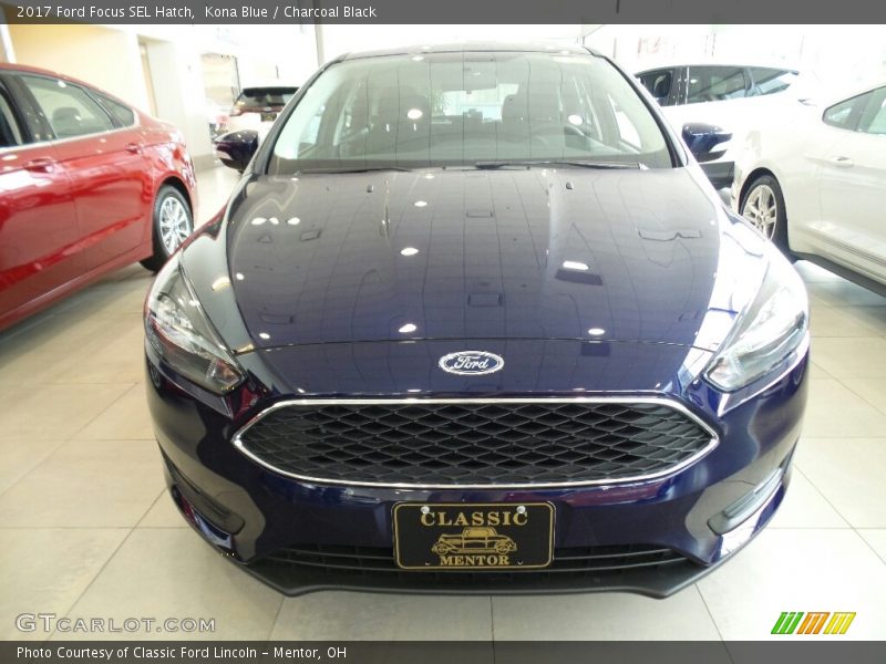 Kona Blue / Charcoal Black 2017 Ford Focus SEL Hatch