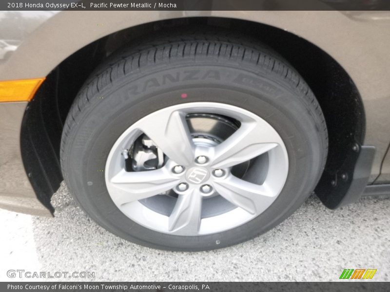 Pacific Pewter Metallic / Mocha 2018 Honda Odyssey EX-L