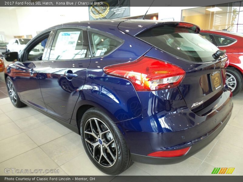 Kona Blue / Charcoal Black 2017 Ford Focus SEL Hatch