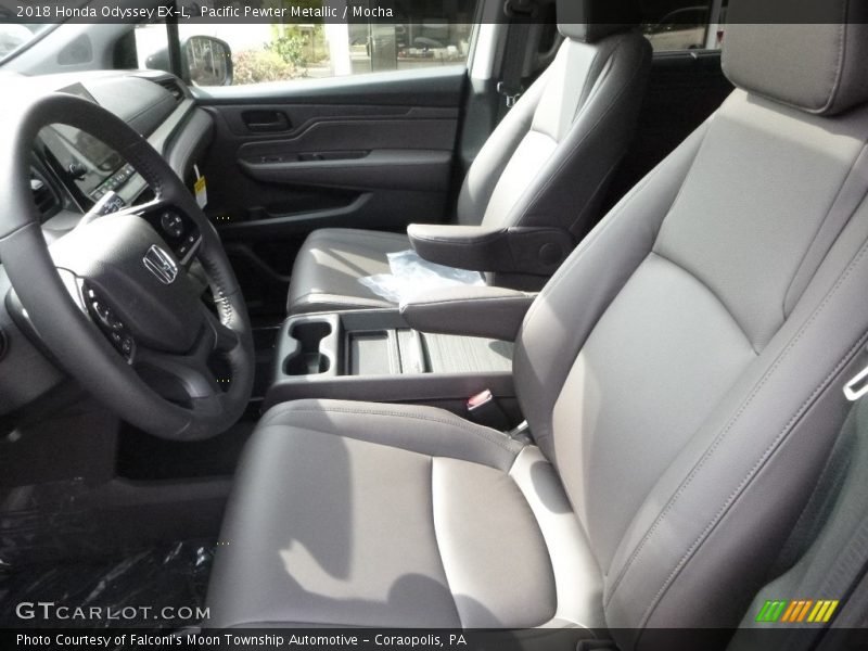 Pacific Pewter Metallic / Mocha 2018 Honda Odyssey EX-L