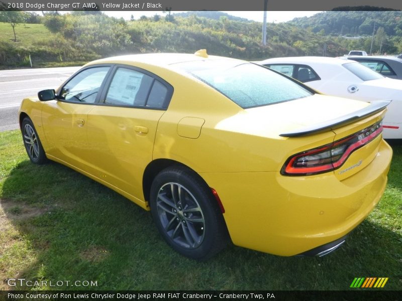 Yellow Jacket / Black 2018 Dodge Charger GT AWD