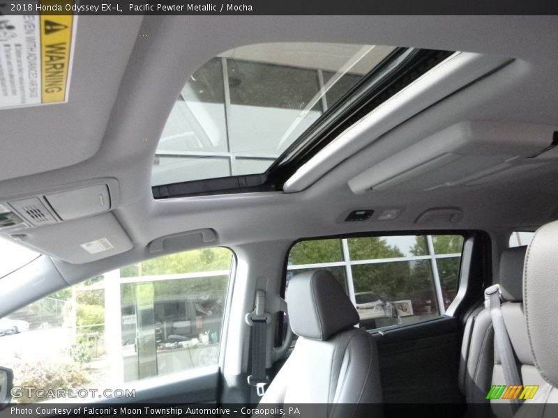Pacific Pewter Metallic / Mocha 2018 Honda Odyssey EX-L
