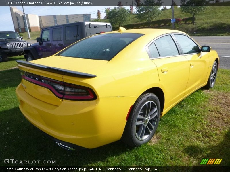 Yellow Jacket / Black 2018 Dodge Charger GT AWD