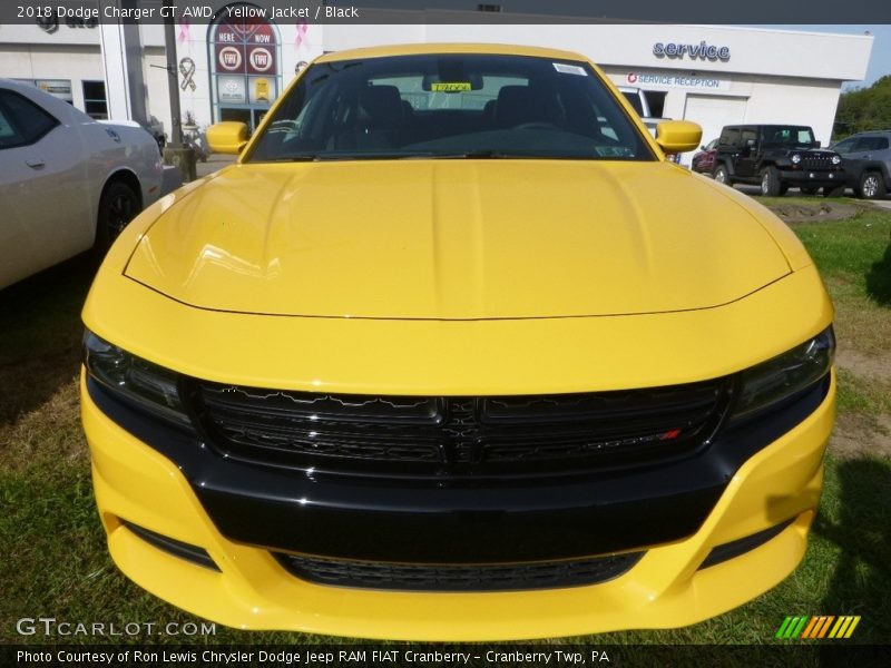 Yellow Jacket / Black 2018 Dodge Charger GT AWD