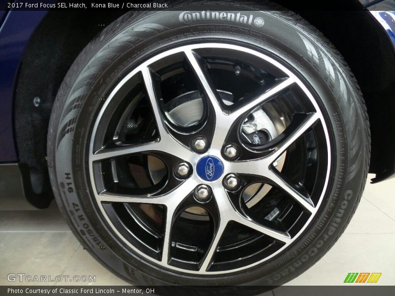 Kona Blue / Charcoal Black 2017 Ford Focus SEL Hatch