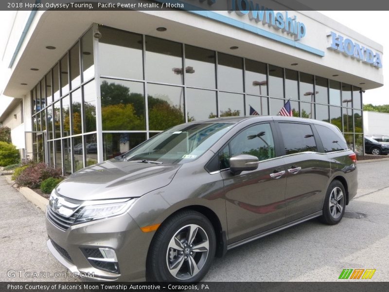 Pacific Pewter Metallic / Mocha 2018 Honda Odyssey Touring