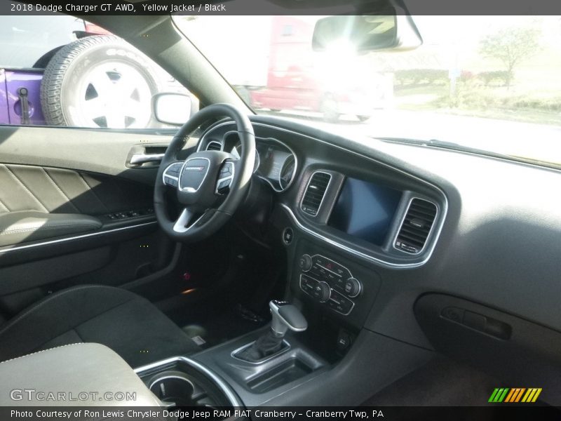 Yellow Jacket / Black 2018 Dodge Charger GT AWD