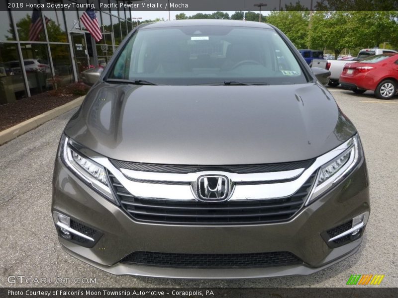 Pacific Pewter Metallic / Mocha 2018 Honda Odyssey Touring