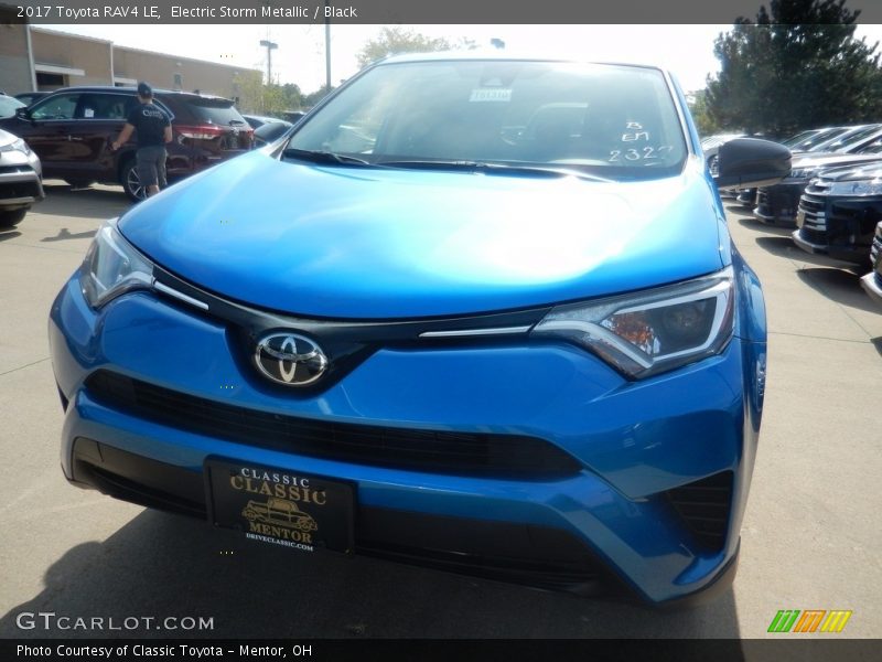 Electric Storm Metallic / Black 2017 Toyota RAV4 LE