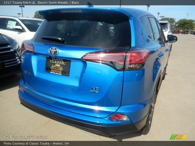 Electric Storm Metallic / Black 2017 Toyota RAV4 LE