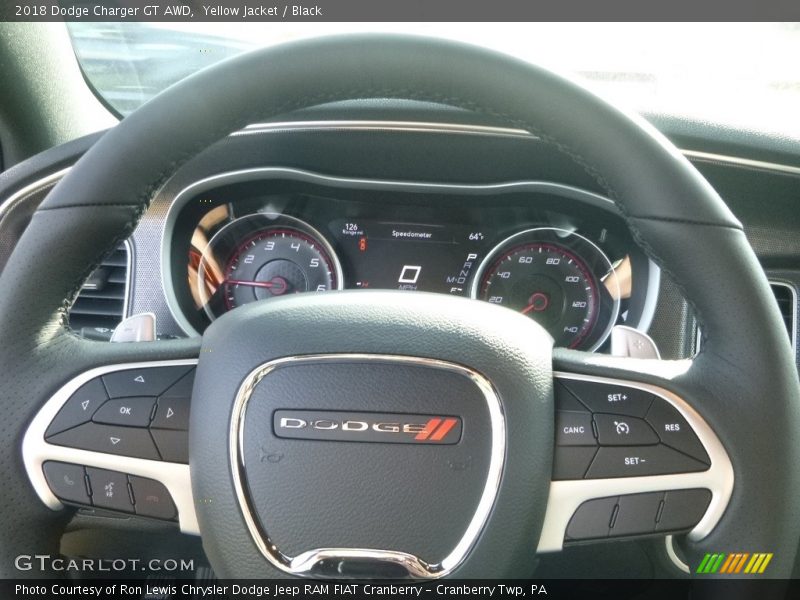 Yellow Jacket / Black 2018 Dodge Charger GT AWD