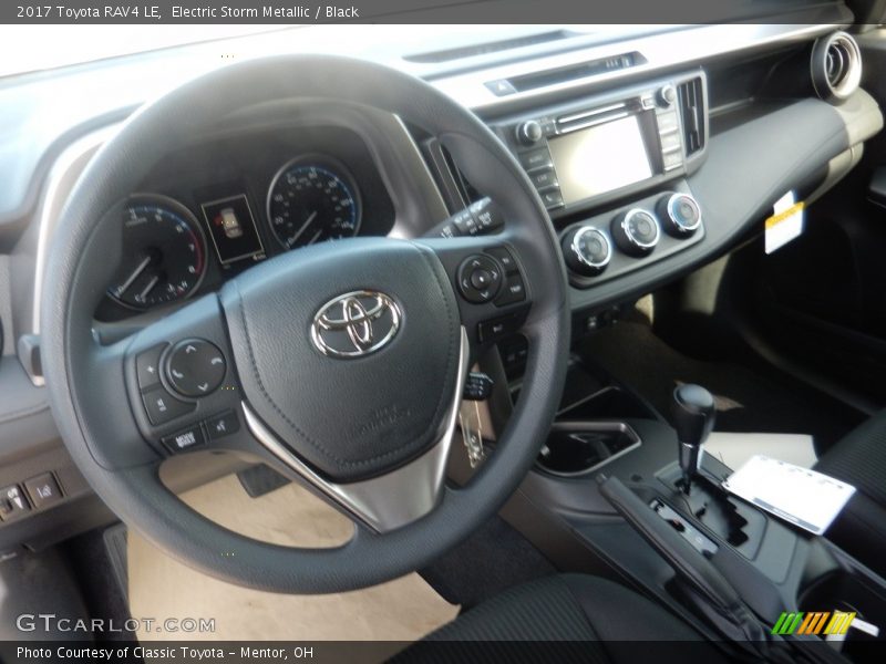 Electric Storm Metallic / Black 2017 Toyota RAV4 LE