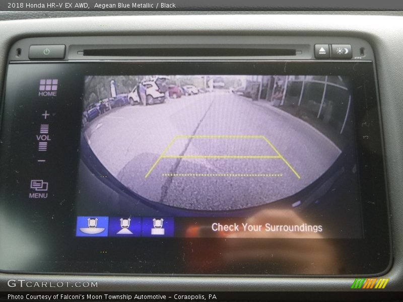 Aegean Blue Metallic / Black 2018 Honda HR-V EX AWD