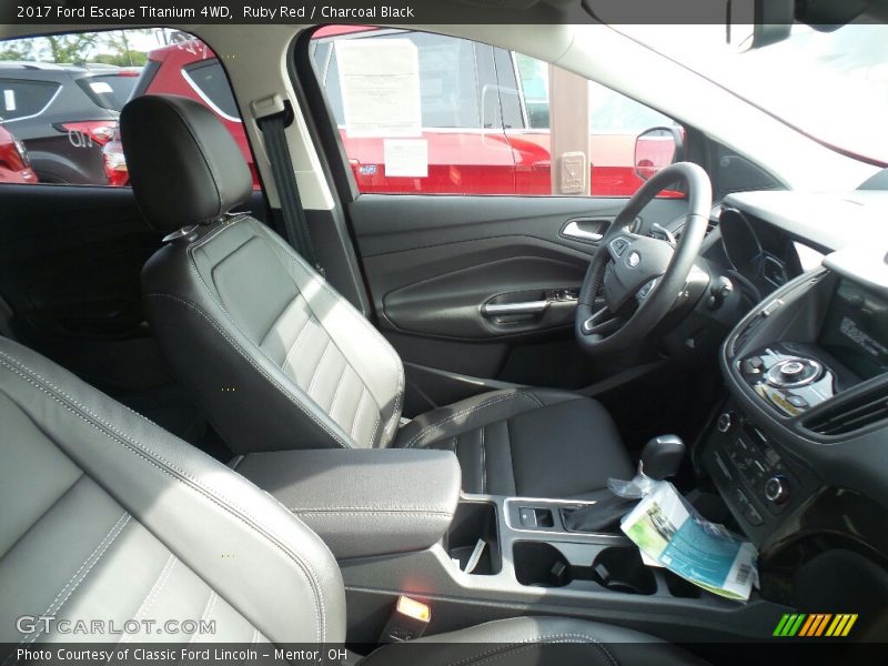 Ruby Red / Charcoal Black 2017 Ford Escape Titanium 4WD