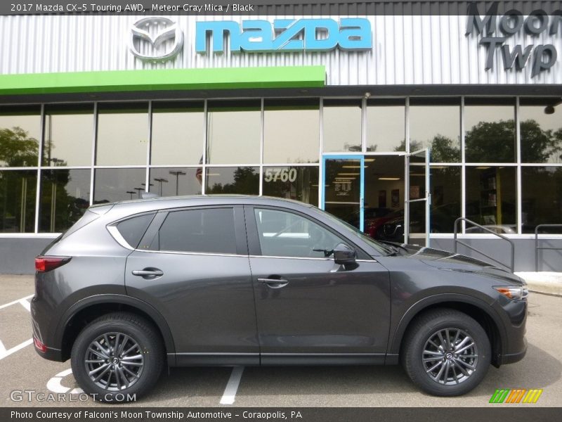 Meteor Gray Mica / Black 2017 Mazda CX-5 Touring AWD