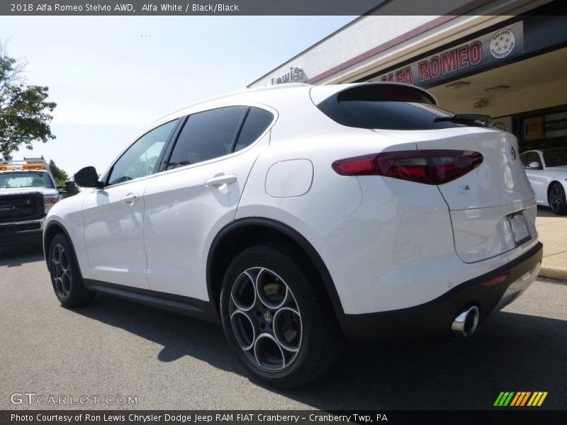 Alfa White / Black/Black 2018 Alfa Romeo Stelvio AWD
