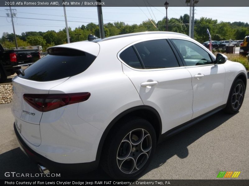 Alfa White / Black/Black 2018 Alfa Romeo Stelvio AWD