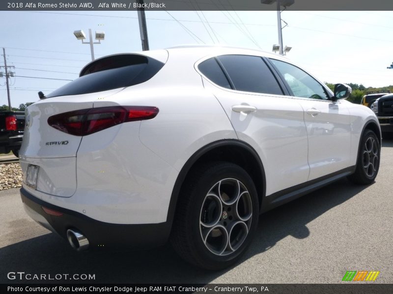 Alfa White / Black/Black 2018 Alfa Romeo Stelvio AWD