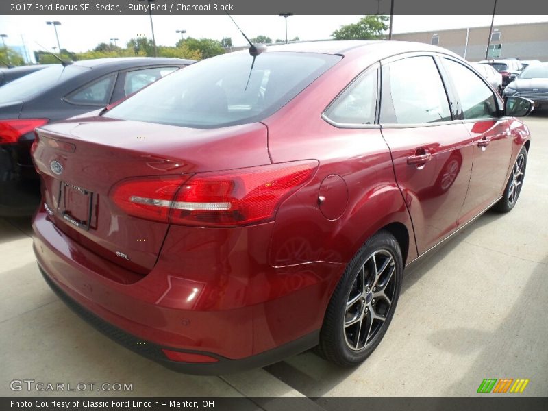 Ruby Red / Charcoal Black 2017 Ford Focus SEL Sedan