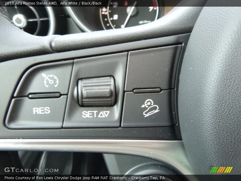 Alfa White / Black/Black 2018 Alfa Romeo Stelvio AWD