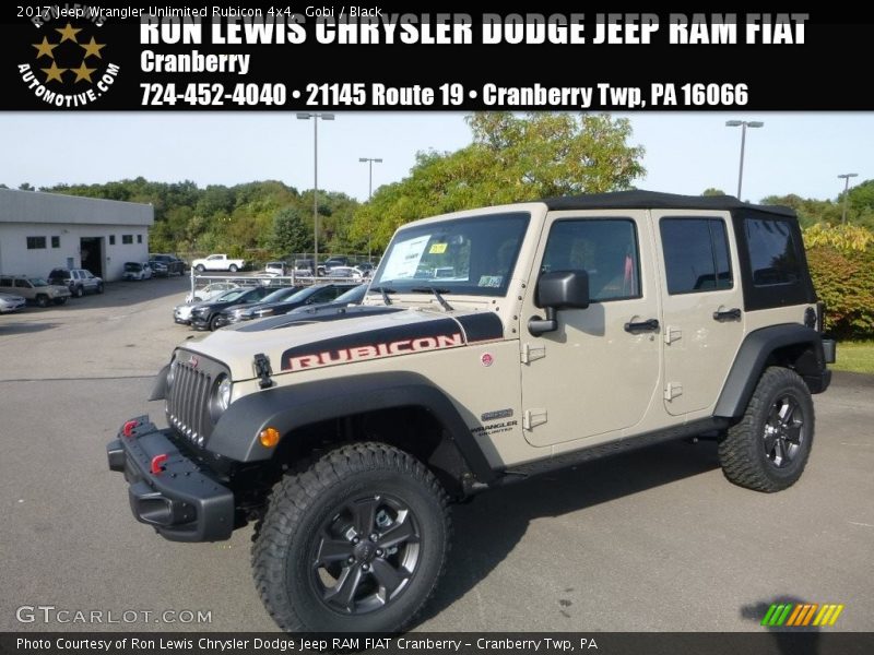 Gobi / Black 2017 Jeep Wrangler Unlimited Rubicon 4x4