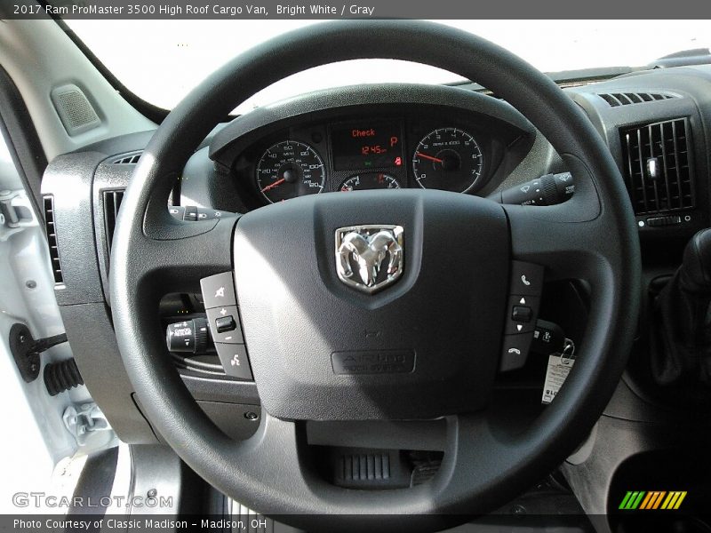 Bright White / Gray 2017 Ram ProMaster 3500 High Roof Cargo Van