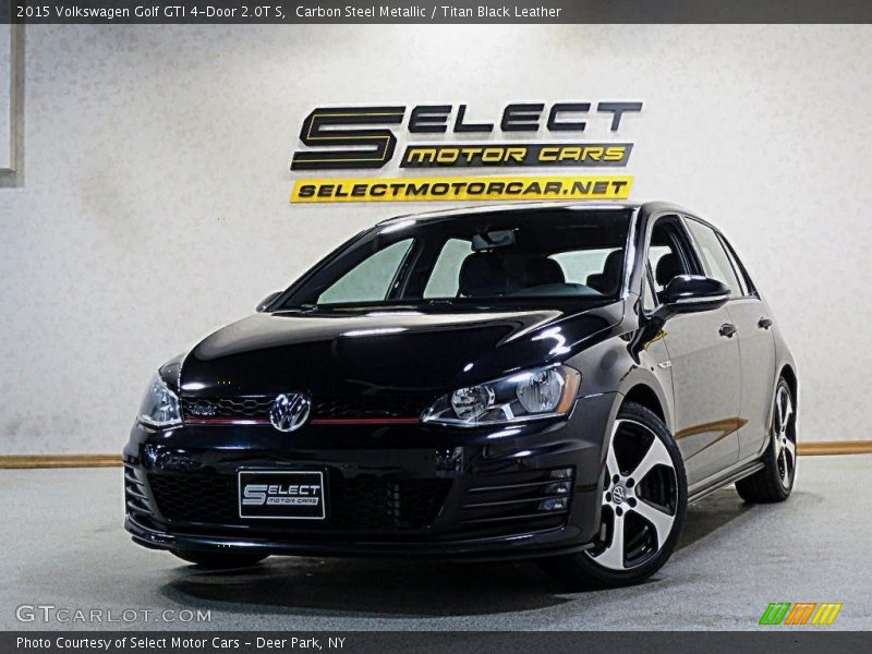 Carbon Steel Metallic / Titan Black Leather 2015 Volkswagen Golf GTI 4-Door 2.0T S