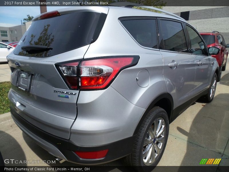 Ingot Silver / Charcoal Black 2017 Ford Escape Titanium 4WD