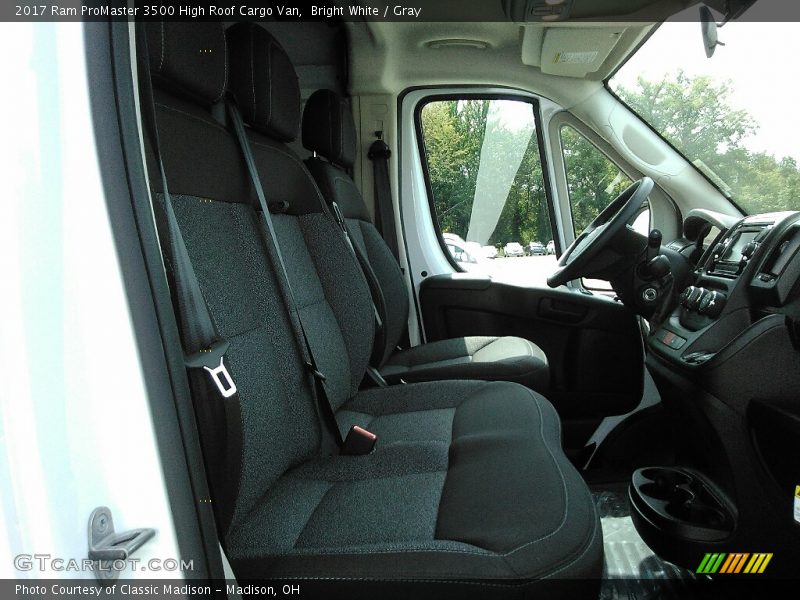 Bright White / Gray 2017 Ram ProMaster 3500 High Roof Cargo Van