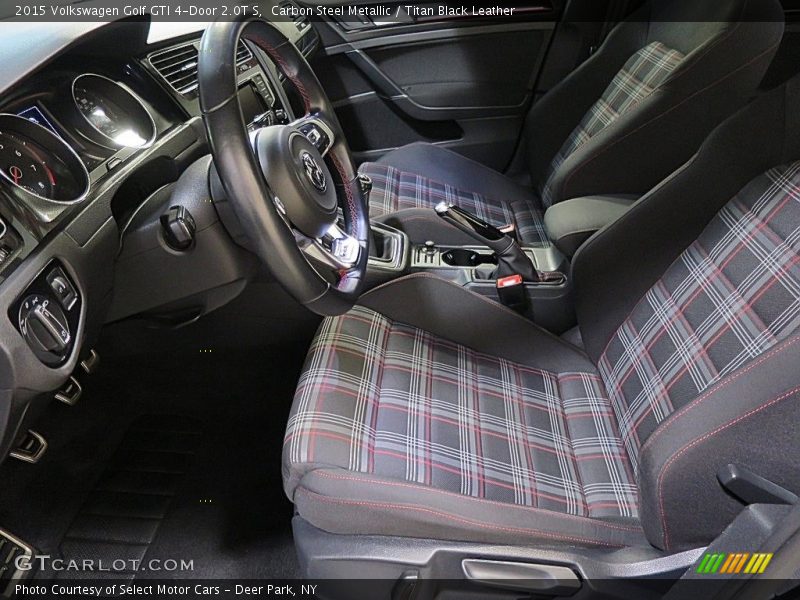 Carbon Steel Metallic / Titan Black Leather 2015 Volkswagen Golf GTI 4-Door 2.0T S