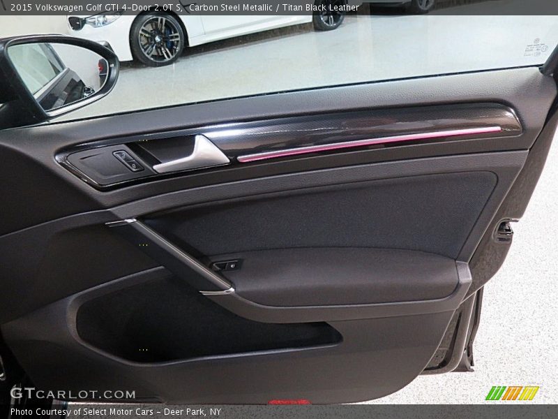 Carbon Steel Metallic / Titan Black Leather 2015 Volkswagen Golf GTI 4-Door 2.0T S