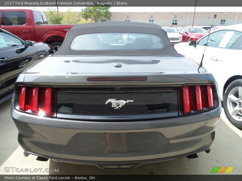 Magnetic / Ebony 2017 Ford Mustang EcoBoost Premium Convertible